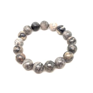 Jáspis silver leaf ásvány karkötő golyós 10mm, Ékszer, Karkötő, Ásványkarkötő, , MESKA