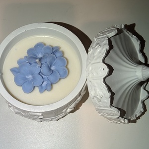 Gipszből készült körhinta illatosított szójaviasszal - karácsony - karácsonyi lakásdekoráció - karácsonyi illatgyertya, mécses - Meska.hu