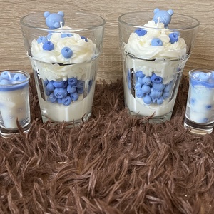 Áfonyás desszert gyertya szett, Otthon & Életmód, Gyertya, illat, aroma, Aromalámpa, Gyertya-, mécseskészítés, MESKA