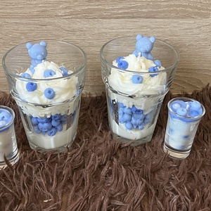 Áfonyás desszert gyertya szett - otthon & életmód - gyertya, illat, aroma - aromalámpa - Meska.hu