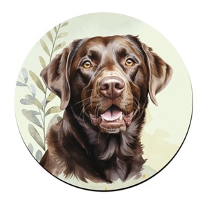 Barna labrador portré mintás bögre alátét, , , MESKA