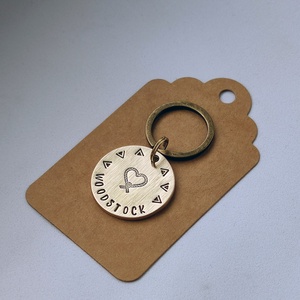 Kézzel készült sárgaréz kutyabiléta  � Knotta (30mm), Otthon & Életmód, Kisállatoknak, Kutyáknak, Kutya biléta, Fémmegmunkálás, MESKA