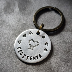 Kézzel készült alumínium kutyabiléta  � Knotta (32mm) - otthon & életmód - kisállatoknak - kutyáknak - kutya biléta - Meska.hu