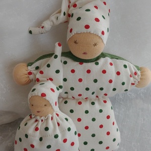 Waldorf marokbaba pár pöttyös - játék & sport - baba & babaház - baba - Meska.hu