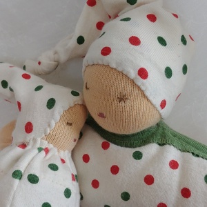 Waldorf marokbaba pár pöttyös - játék & sport - baba & babaház - baba - Meska.hu