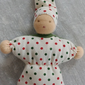 Waldorf marokbaba pár pöttyös - játék & sport - baba & babaház - baba - Meska.hu