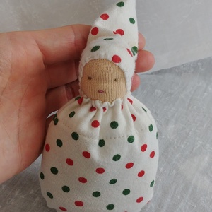 Waldorf marokbaba pár pöttyös - játék & sport - baba & babaház - baba - Meska.hu