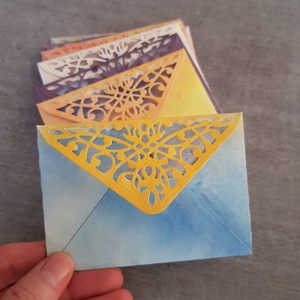 Boríték festett 3 - otthon & életmód - papír, írószer - boríték - Meska.hu