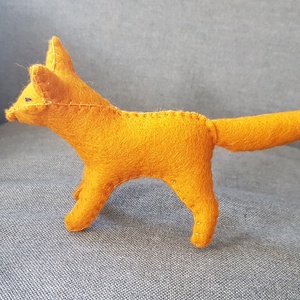 Filc róka  narancs - játék & sport - plüssállat & játékfigura - malac - Meska.hu