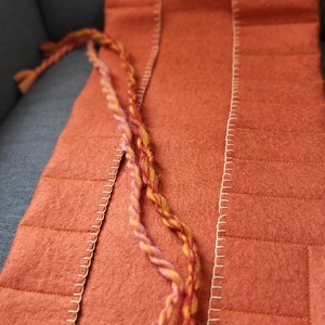 Krétatartó narancs - otthon & életmód - papír, írószer - tolltartó & ceruzatekercs - Meska.hu