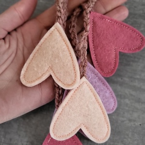Filc könyvjelző pink - könyv & zene - könyvjelző - Meska.hu