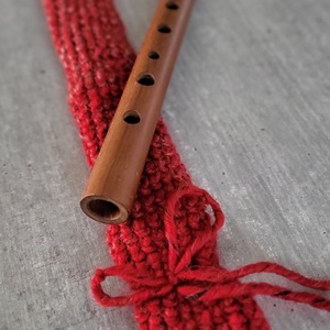 Horgolt furulyatok piros - könyv & zene - hangszer & hangszertok - Meska.hu