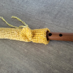 Horgolt furulyatok napsárga - könyv & zene - hangszer & hangszertok - Meska.hu