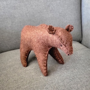 Filc jegesmedve sötétbarna - Meska.hu