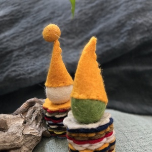 Filc manó pár - játék & sport - plüssállat & játékfigura - manó - Meska.hu