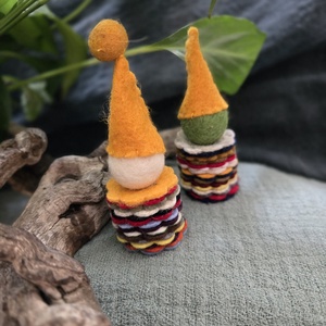 Filc manó pár - játék & sport - plüssállat & játékfigura - manó - Meska.hu