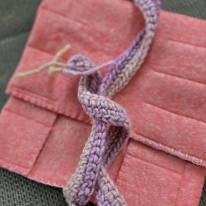 Krétatartó rózsaszín 2 - táska & tok - variálható táska - Meska.hu