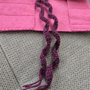 Krétatartó rózsaszín sötét - táska & tok - variálható táska - Meska.hu