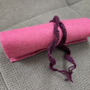 Krétatartó rózsaszín sötét - táska & tok - variálható táska - Meska.hu