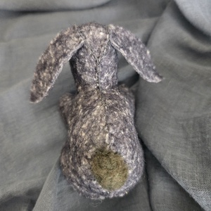 Filc nyuszi szürke - játék & sport - plüssállat & játékfigura - plüss bárány - Meska.hu