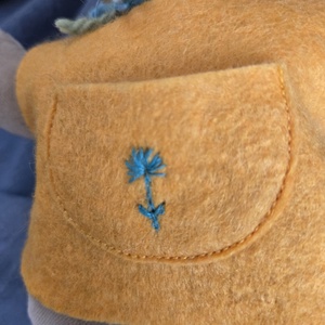 Waldorf csecsemő baba sárga - baba - mama - baba játékok - waldorf játékok - Meska.hu