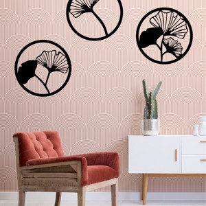 Ginko 3 részes falikép fából, Otthon & Életmód, Dekoráció, Fali és függő dekoráció, Falra akasztható dekor, , MESKA