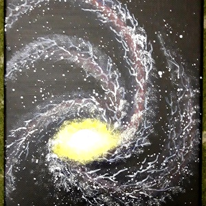 Spirál galaxis - művészet - festmény - akril - Meska.hu