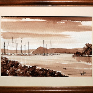 Lantos György: Balatonföldvári kikötő - Meska.hu