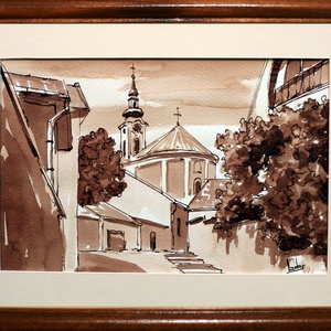 Lantos György: Szentendrei utcarészlet - Meska.hu