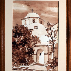 Lantos György: Santorini templom - Meska.hu