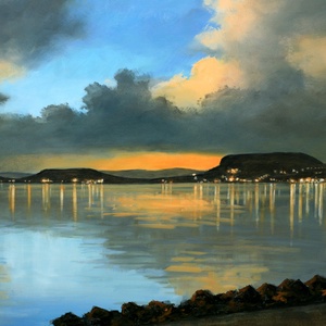 Lantos György: Viharfelhők a Balatonnál  - Meska.hu