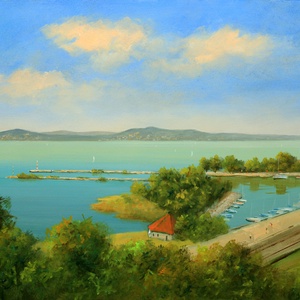 Lantos György: Kikötő Fonyódon  - Meska.hu