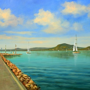 Lantos György: Móló Máriafürdőn - Meska.hu