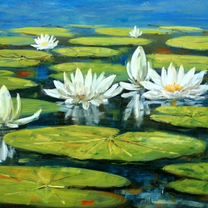 Lantos György: Tavirózsák - Meska.hu