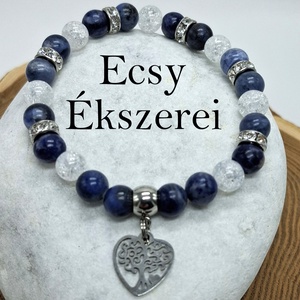 Lápisz lazuli, karkötő, életfa  - Meska.hu