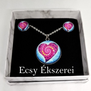 Üveglencsés ékszerek , Ékszer, Ékszerszett, Ékszerkészítés, MESKA