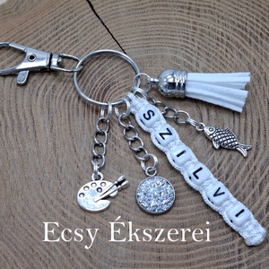 Egyedi névre szóló kulcstartó, Táska & Tok, Kulcstartó & Táskadísz, Kulcstartó, Ékszerkészítés, MESKA