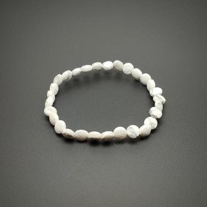 Howlit fazettált korong karkötő 6x4mm, Ékszer, Karkötő, Ásványkarkötő, , MESKA