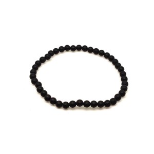 Ónix matt ásvány karkötő golyós 4mm, Ékszer, Karkötő, Ásványkarkötő, , MESKA