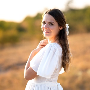 Feh�r, állítható méretű ruha masnival Eden Art Dresses kollekciójából - ruha & divat - női ruha - ruha - Meska.hu