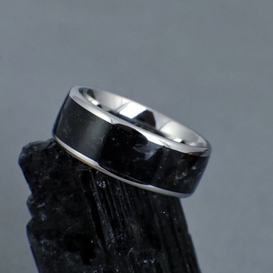 Nemesacél Gyűrű Obszidián Ásvánnyal. Vízálló, Karcálló, Anti-Allergén, Egyedi Megrendelésre! - ékszer - gyűrű - kerek gyűrű - Meska.hu Nemesacél Gyűrű Obszidián Ásvánnyal. Vízálló, Karcálló, Anti-Allergén, Egyedi Megrendelésre! - ékszer - gyűrű - kerek gyűrű - Meska.hu