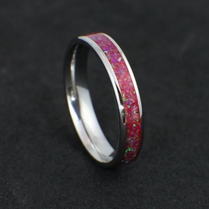 Nemesacél Gyűrű Opállal. Vízálló, Karcálló, Anti-Allergén, Egyedi Megrendelésre! - Meska.hu