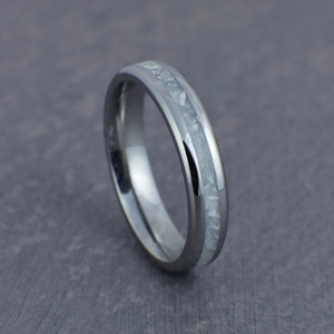 Nemesacél Gyűrű Holdkő És Magnezit Ásványokkal. Vízálló, Karcálló, Anti-Allergén, Egyedi Megrendelésre! - ékszer - gyűrű - kerek gyűrű - Meska.hu