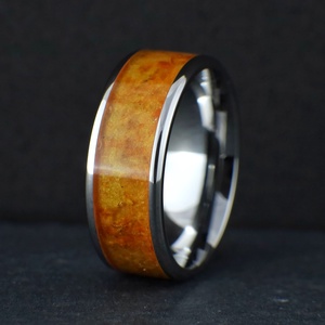 Nemesacél Gyűrű Borostyán Ásvánnyal. Vízálló, Karcálló, Anti-Allergén, Egyedi Megrendelésre!, Ékszer, Gyűrű, Kerek gyűrű, Ékszerkészítés, -Ásvány(ok): Borostyán
-Gyűrű alapanyaga: Rozsdamentes Orvosi Acél (316L)
-Választható szélességek:..., MESKA