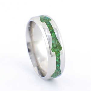 Nemesacél Gyűrű Peridottal, Klorittal, Zöld Opállal. Vízálló, Karcálló, Anti-Allergén, Egyedi Megrendelésre!, Ékszer, Gyűrű, Kerek gyűrű, Ékszerkészítés, MESKA