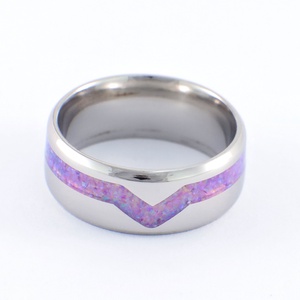 Nemesacél Gyűrű Lila Opállal. Vízálló, Karcálló, Anti-Allergén, Egyedi Megrendelésre! - ékszer - gyűrű - kerek gyűrű - Meska.hu