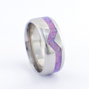 Nemesacél Gyűrű Lila Opállal. Vízálló, Karcálló, Anti-Allergén, Egyedi Megrendelésre! - ékszer - gyűrű - kerek gyűrű - Meska.hu