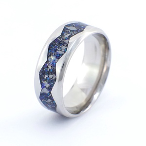 Nemesacél Gyűrű Krizokolla, Antimonit Ásvánnyal És Kék Opállal. Vízálló, Karcálló, Anti-Allergén, Egyedi Megrendelésre!, Ékszer, Gyűrű, Kerek gyűrű, Ékszerkészítés, MESKA