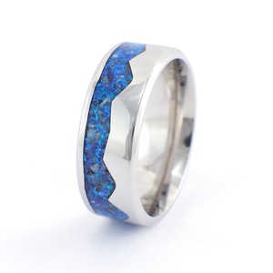 Nemesacél Gyűrű Krizokolla, Lapis Lazuli Ásványokkal És Kék Opállal. Vízálló, Karcálló, Egyedi Megrendelésre! - ékszer - gyűrű - kerek gyűrű - Meska.hu