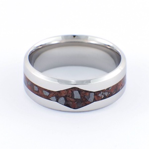 Nemesacél Gyűrű Mahagóni Obszidián És Hematit Ásványokkal. Vízálló, Karcálló, Anti-Allergén, Egyedi Megrendelésre! - ékszer - gyűrű - kerek gyűrű - Meska.hu